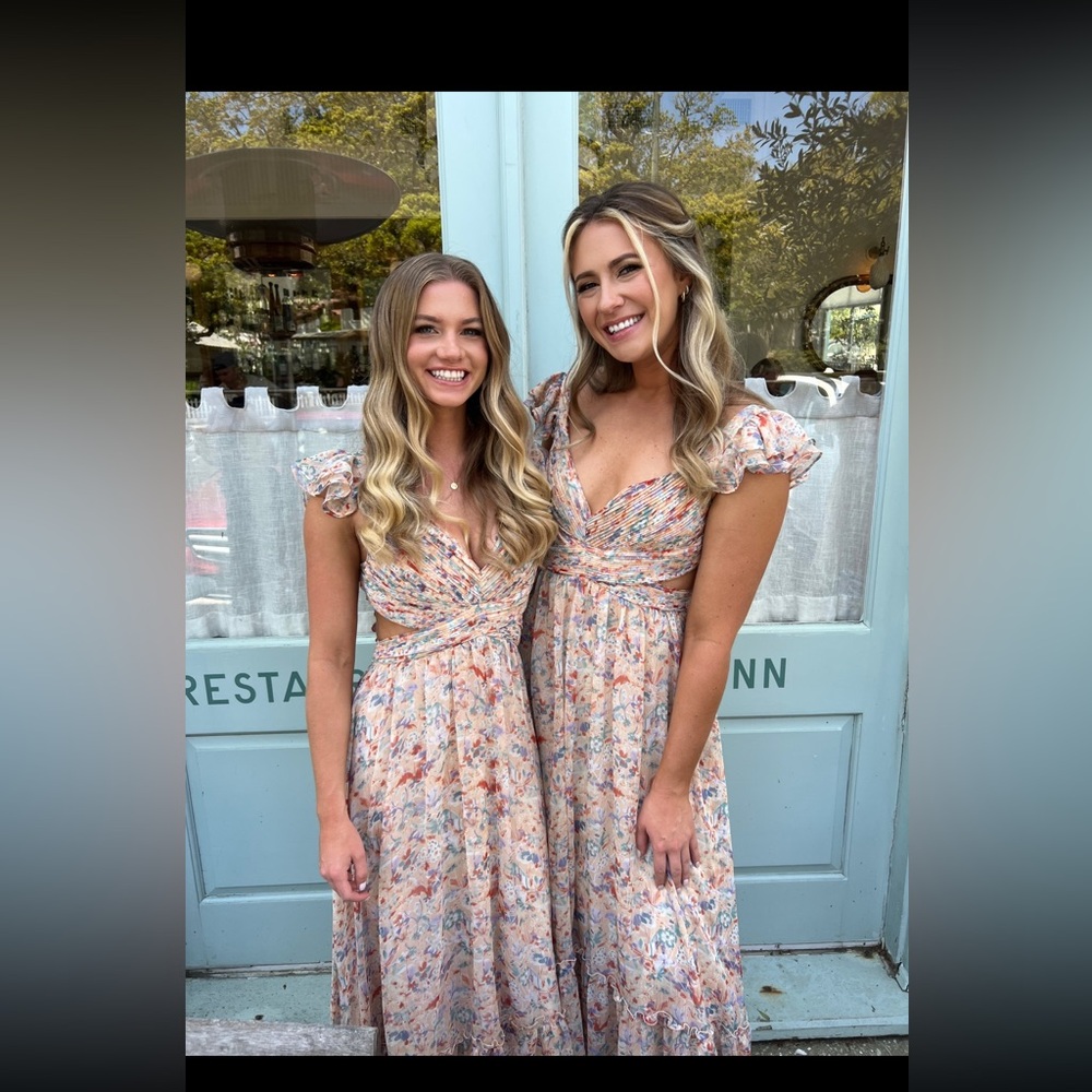Primrose Peach Floral Dress